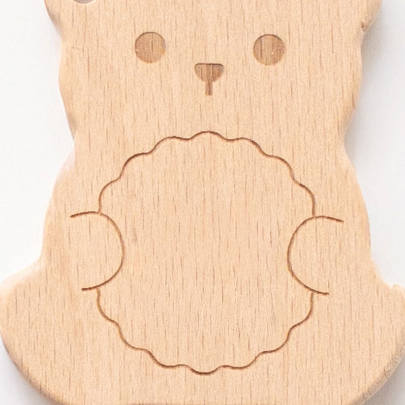 木製歯固め クマ 名入れ無し